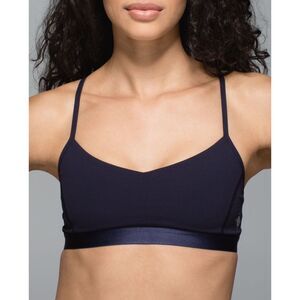 Lululemon Shala Bra in Naval Blue / Blue Denim / White - sz 2